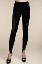  Feather Leggings Stone & Lace