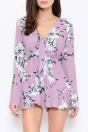  Long Sleeve Floral Romper