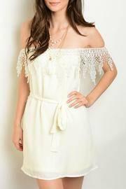  Ivory Off The Shoulder Dress