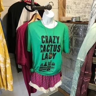  Crazy Cactus Lady Tee