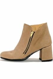  Beige Leather Bootie