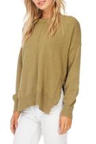  Olive Zip Sweater