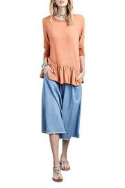  Chambray Flare Capri