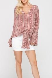  Boho Bell-sleeve Blouse