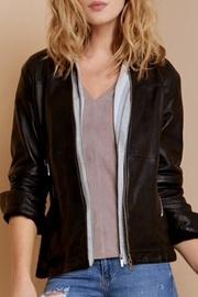  Layered Leather Jacket