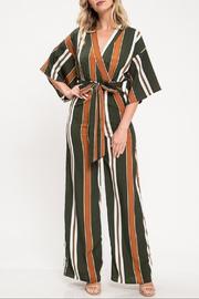  Fall Stripes Jumpsuit