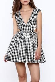  Check Flared Dress