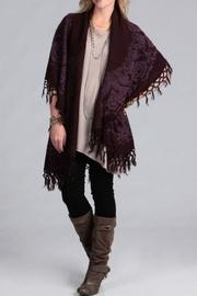  Raj Poncho Floral Fringe