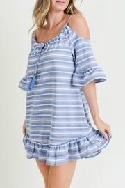 Striped Peplum Sundress