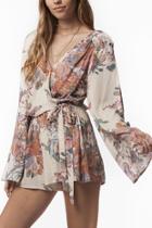  Floral Woven Romper