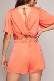  Satin Twisted Back Romper