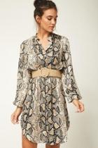  Snake Skin Shirtdress