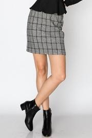  Plaid Button Skirt