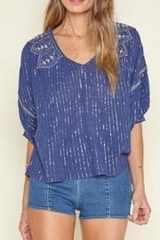  Embellished Woven Top