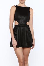  Black Side Cutout Dress