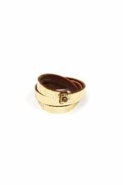 Leather Triple Wrap Cuff