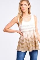  Butterscotch Lace Tank