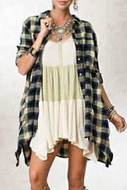  Multicolored Plaid Cardigan