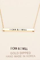  Inspirational Will Necklace