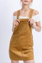  Corduroy Overall Mini-dress