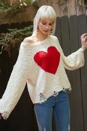  Popcorn Sweater Heart-design
