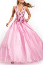  Dropped Waist Ball Gown