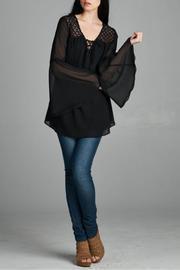  Black Peasant Top