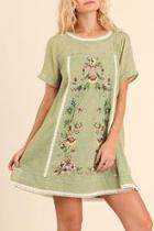  Floral A Line Dress