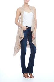  Cream Lace Embroidered Vest