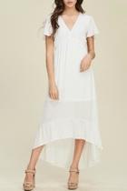  White Hi-low Dress