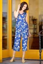  Prussian Floral Jumpsuit