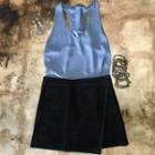  Black Suede Mini Skirt