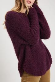  Fuzzy Crew Neck Sweater