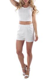 Jacquard White Short