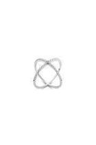  Cubic Zirconia Criss-cross-ring