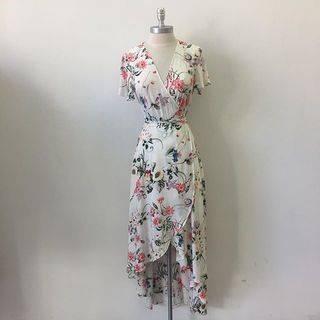  Wrap Floral Dress