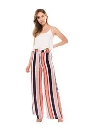  Coral Stripe Pants