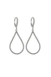  Pave Teardrop Earrings