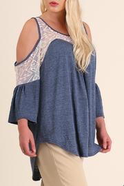  Cold Shoulder Plus Top
