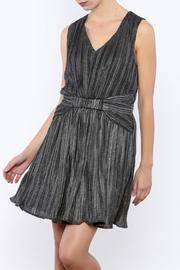  Silver Pleated Dress