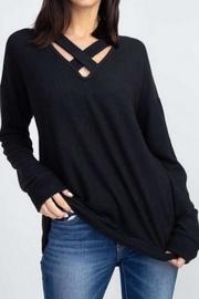  Front Crisscross Sweater