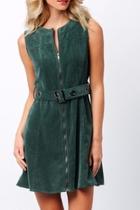  Green Corduroy Dress