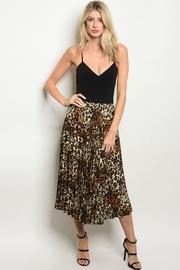 Leopard Accordian Skirt