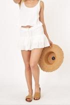  White Flirty Skirt