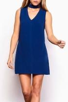  Navy Chocker Dress