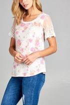  Floral & Lace Tee