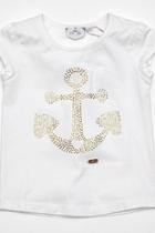  White Anchor Tee