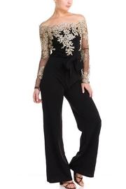  Lace Off-shoulder Jumpsuit