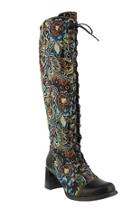 Floral Jacquard Boot