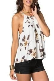  Pintuck Floral Tank